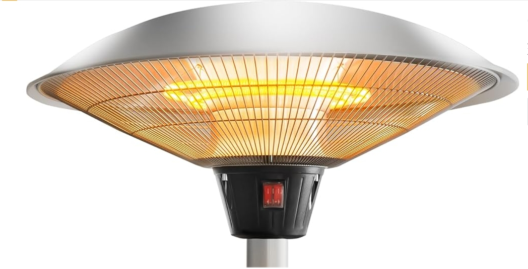 Freestanding fireplace heater
