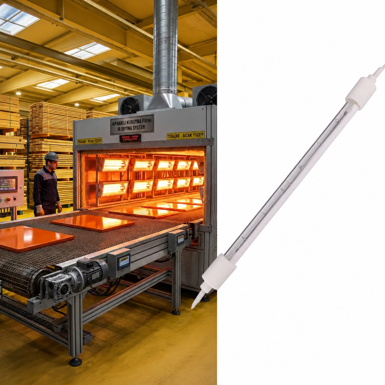 Technical Analysis of High Performance Infrared Lamp Replacements for Wood Mizer Machinery